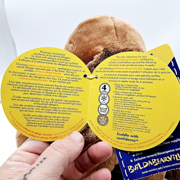 BAB | 2010 Velvet Hugs brown dog stuffed plush animal toy - Picture 7 of 11